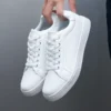 Herrenschuhe, Skateboard-Schuhe für Herren, Turnschuhe, leichte weiße und schwarze Sportschuhe 5