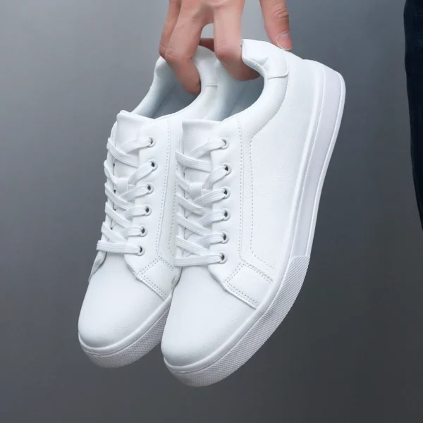 Herrenschuhe, Skateboard-Schuhe für Herren, Turnschuhe, leichte weiße und schwarze Sportschuhe 5