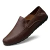 Echtes Leder Herren Schuhe Casual Luxus Marke Weiche Männer Loafer Mokassins Atmungsaktive Slip auf Männliche Boot Schuhe Plus Größe 37-47