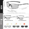 CoolPandas Klassische Quadratische Photochrome Polarisierte Sonnenbrille Männer Chameleon Sonnenbrille Für Frauen Anti-glare Fahren Oculos de sol 5