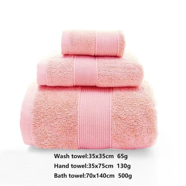 100% Baumwolle Handtücher Set, hochs aug fähige Badet uch Set Waschlappen 3 stücke Badet ücher Handtücher Home Hotel Erwachsenen Badet uch 5
