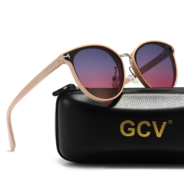 2025GCV Polarisierte Dame Sonnenbrille Cat Eye Mode Sonnenbrille Luxus Frau Weibliche Marke Ultraleicht Rahmen Tourismus Party Leisu 4