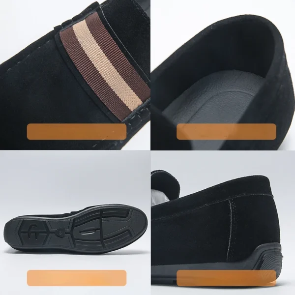 Slip auf Loafers männer Casual Schuhe Kuh Wildleder Luxus Wohnungen Mode Herren Mokassins Leder Zapatos Hombre Fahren Schuhe für männer 5