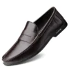 Echtes Leder Männer Schuhe Casual Männer Müßiggänger Atmungsaktive Büro Formale Schuhe Männer Designer Slip on Driving Schuhe Plus Größe 38-46