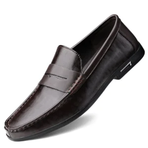 Echtes Leder Männer Schuhe Casual Männer Müßiggänger Atmungsaktive Büro Formale Schuhe Männer Designer Slip on Driving Schuhe Plus Größe 38-46