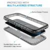 SPORTLINK Wasserdichte magnetische Hülle für iPhone 16/13/14/15 Pro Max Magsafe Wireless Charger Ganzkörper stoßfeste Schutzhülle 4