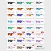 2024 Hochwertige Kdeam-polarisierte Sonnenbrille für Männer und Frauen, modisch, Unisex, Marke, beliebt, trendig, Outdoor-Brille, rote Linse 4