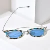 FONEX Acetat Titan Sonnenbrille Frauen Trendy Marke Design Vintage Retro Runde Polarisierte Japanische Sonnenbrille für Männer 85845 3