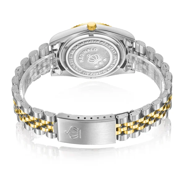 Reginald Uhren Männer Diamant Business Uhr Silber Gold Stahl Auto Datum Quarz Handgelenk Uhren Für Männer Reloj Hombre Montre Homme 4