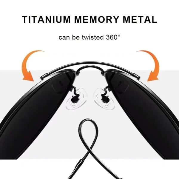 CLLOIO Titan Legierung Polarisierte Sonnenbrille Männer Frauen Mode Photochrome Sonnenbrille Chameleon Anti-glare Fahren Oculos de sol 2