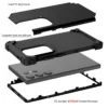 3 in 1 Hoch leistungs panzerung stoß feste Handy hülle für Samsung Galaxy S24 Ultra S23 S22 S21 plus S20 Fe 5g Hartplastik Rückseite 3