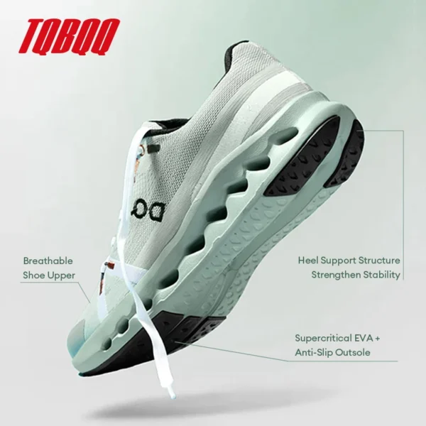 Leichte Laufschuhe für Herren, atmungsaktive, mit Mesh gepolsterte Sportschuhe mit Stoßdämpfung, Fitnessstudio, Training, Sport-Turnschuhe