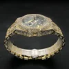 Automatische Uhr für Männer Luxus Full Ice Out Hip Hop Tourbillon Uhren Bling Diamant Gold männliche mechanische Uhr Drops hipping 4