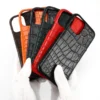 100 % natürliche Krokodilleder-Handyhülle für iPhone 16 15 Pro Max 14 12 Pro Max 13Pro 16 Plus 15Pro 16Pro 14Plus Luxus-Cover 6