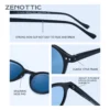 ZENOTTIC Retro Polarisierte Sonnenbrille 2023 2024 Männer Frauen Vintage Kleine Runde Rahmen Sonnenbrille Polarisierte Linse UV400 Brille Schatten 5