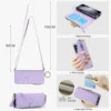 Umhängetasche Brieftasche Telefon Fall Für Samsung Galaxy Z Fold 6 5 4 3 Fold6 Fold5 Fold4 Fold3 5G Karten Solt Ring Halter PU Leder Abdeckung 3