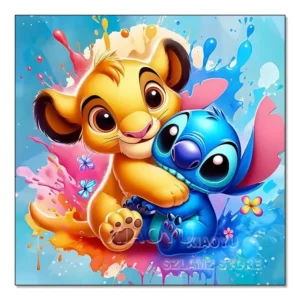 Disney DIY Diamant Malerei Stich Simba Der König Der Löwen Mosaik Dumbo Voll Platz Runde Bohrer Stickerei Set Cartoon Wand Dekor
