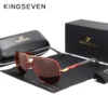 KINGSEVEN Männer Vintage Aluminium Polarisierte Sonnenbrille Klassische Marke sonnenbrille Beschichtung Objektiv Fahren Brillen Für Männer/Frauen 3