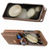 2 in 1 abnehmbare Brieftasche magnetische Handy hülle für Samsung Z Flip 5 Flip5 5g Fingerring Karten halter Pu Lederbezug mit Film 6