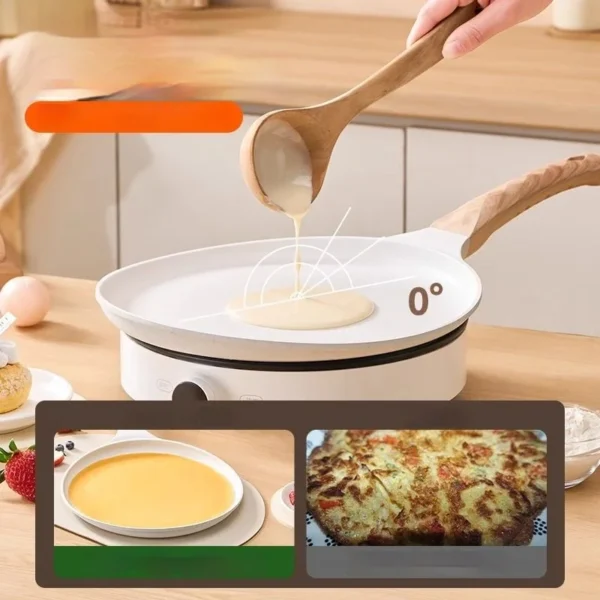 Gianxi Frühstück Pfannkuchen Pfanne medizinische Stein Pfanne verdickt Antihaft-Pfanne Ei Pfannkuchen Steak Pfanne Hamburger Brötchen 3
