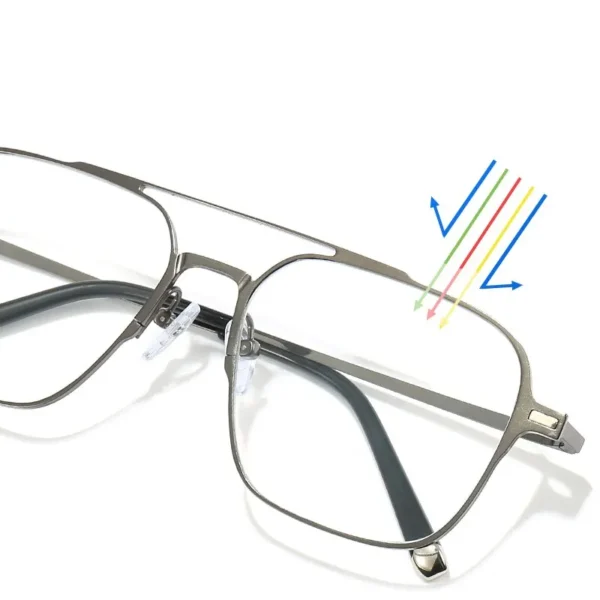 Metall 3 in 1 neuen Stil Magnet clip auf Brille Rahmen Trend polarisierte Sonnenbrille für Männer optische Computer brille uv400 6