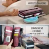 CaseMe Flip Leder Handyhülle für Samsung Galaxy Z Fold 6 5 4 3 S25 Plus S24 FE S23 Ultra S22 S21 S20 Reißverschluss Wallet Card Cover 5