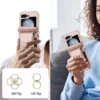Umhängetasche mit Ring, Kartenhalter, Leder-Handyhülle für Samsung Galaxy Z Flip 6, 5, 4, 3, Lanyard, stoßfeste Schutzhülle 4