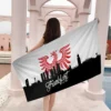 E-Eintracht F-Frankfurt Mikrofaserdecke, schnell trocknende Strandtücher, übergroßer Druck, super saugfähige Poolhandtuchdecke 6