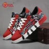 YRZL Sport-Laufschuhe für Herren, Segeltuch, geometrischer Stil, Schnür-Sneaker, modische Skate-Schuhe für Paare mit Graffiti-Druck, Herren 2