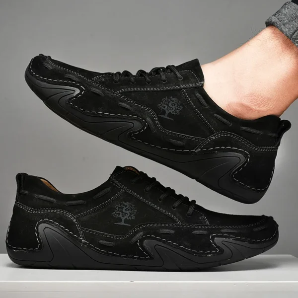Outdoor Männer Casual Schuhe Männer Wildleder Leder Turnschuhe Handgemachte Atmungsaktive Herren Loafer Mokassins Luxus Marke Boot Schuhe Plus Größe 4