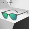 VEITHDIA Marke männer Sonnenbrille Retro TR90 Brillen Polarisierte Linse Vintage Brillen Männlich Fahren Sonnenbrille Für Frauen V7520 3