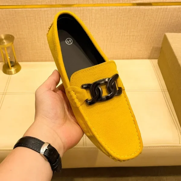 YRZL Herren-Loafer, handgefertigt, Wildleder, Slip-on-Fahrschuhe, bequem, atmungsaktiv, luxuriöse Bootsschuhe für Herren, große Größe 48 3