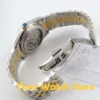 Parnis 36mm Herren Automatikuhr Miyota 821A 6T51 Luxus 5ATM Gold/Schwarz/Silber Zifferblatt Unisex Saphirglas Datum solides Armband 6