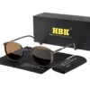 HBK Trendige und avantgardistische polarisierte Sonnenbrille für Herren, personalisiertes Design, modische Unisex-UV400-Sonnenbrille, ideal als Geschenk 3
