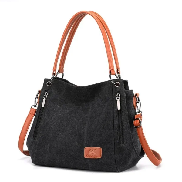 Arbeitshandtasche für Damen, großes Fassungsvermögen, elegante Umhängetasche, abnehmbarer Schultergurt, Handtasche mit Sicherheitsreißverschluss 2