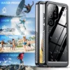 IP68 Wasserdichte Fall Für Samsung S25 S24 S23 Ultra Plus A16 A36 A56 5G Metall Aluminium Schwimmen Telefon Luxus abdeckung Capa Fundas 6