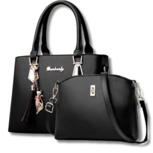 2-teiliges Taschen-Set für Damen mit Anhänger