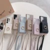 Umhängetasche mit Kartenhalter Handyhülle für Samsung Galaxy S25 S24 Ultra S23 FE S22 Plus A35 A15 A55 A16 A26 A36 A56 Cover 6