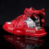 QZHSMY Männer Schuhe Hohe Qualität Turnschuhe Plattform Atmungsaktive Leichte Rot Korb Homme Mandarin Ente Luxus Marke Sommer 2022 4