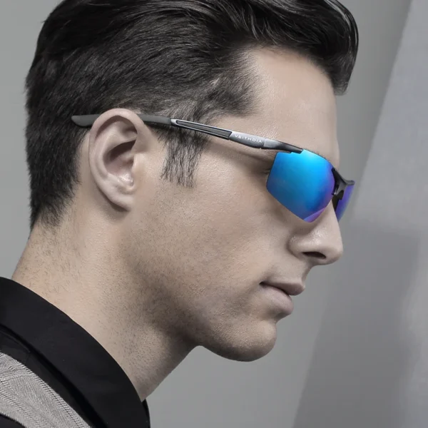 VEITHDIA Sonnenbrille Sport Aluminium Magnesium männer Outdoor Radfahren Polarisierte UV400 Fahren Sonnenbrille Brillen Für Männliche VT06588 4