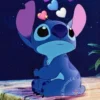 Stitch Lilo & Stitch 5D-Diamant-Malerei-Set zum Selbermachen, Diamant-Stickerei, Kreuzstich, handgefertigte Kunst, Geschenk, Basteln, Heimdekoration