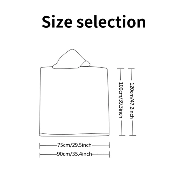 Türkisches tragbares Strandtuch, sanddichte Baumwolle, großer Surf-Poncho, Kapuzen-Neoprenanzug, Wickeltuch, schnell trocknender, sanddichter Bademantel 2