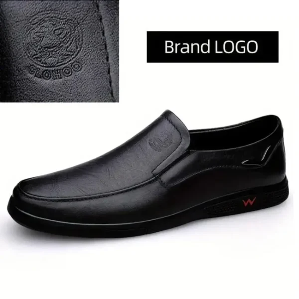 Clohoo Herren Echt leder Slipper Outdoor hand gefertigte Casual Slip on Schuhe bequeme atmungsaktive Arbeits büro fahren Turnschuhe 6