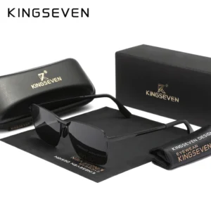 KINGSEVEN Klassische Sonnenbrille Männer Rechteck Legierung Rahmen Gläser Polarisierte UV400 Casual Trendy Fahren Brillen