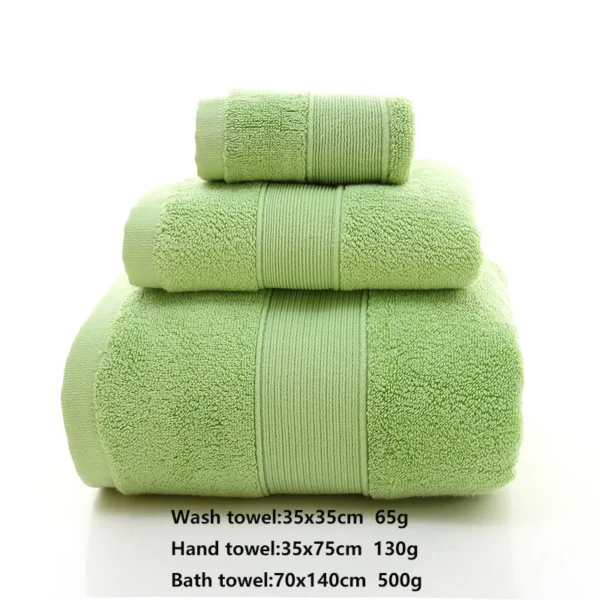 100% Baumwolle Handtücher Set, hochs aug fähige Badet uch Set Waschlappen 3 stücke Badet ücher Handtücher Home Hotel Erwachsenen Badet uch 6
