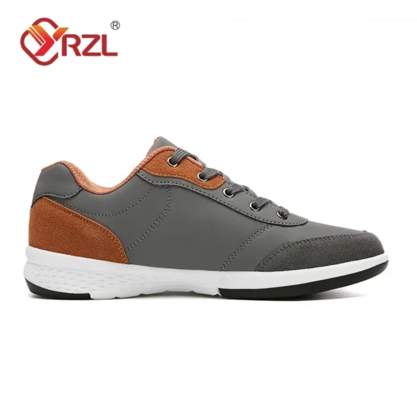 YRZL Männer Schuhe Frühling Herbst Wasserdichte Wanderschuhe Freizeit Männliche Leder Sport Schuhe Rutschfeste Schuhe Tennis für Männer 4