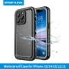 SPORTLINK Wasserdichte Hülle für iPhone 14, 11, 12, 13, 15, 16 Pro Max, Schwimmen, Tauchen, mit Riemen, Ganzkörper-Bildschirm-Kameraschutz
