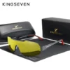 KINGSEVEN Sonnenbrille für Herren, Aluminium, HD, polarisiert, UV400-Brille, integrierte Spiegellinse, Brillen, Nachtsicht 3