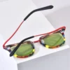 FONEX Acetat Titan Sonnenbrille Frauen Trendy Marke Design Vintage Retro Runde Polarisierte Japanische Sonnenbrille für Männer 85793 3