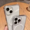 Luxuriöse magnetische kabellose Ladung für Magsafe-Hülle für iPhone 16, 15, 14, 13, 12, 11, Pro Max Plus, stoßfeste, transparente Stoßstangenabdeckung ﻿ 4